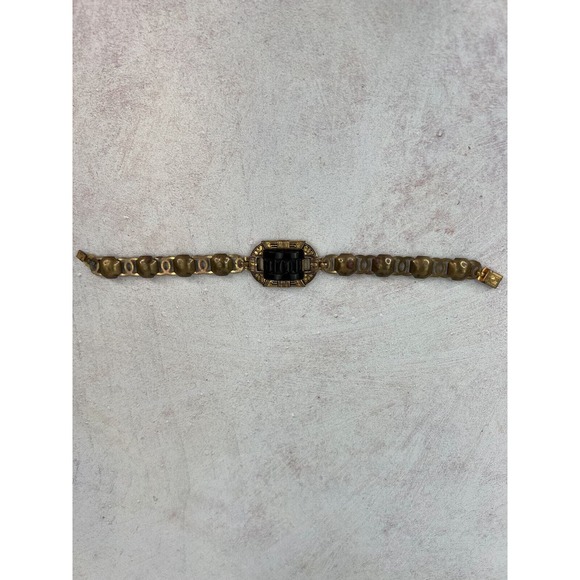 Women's Fashion‎ Jewelry Exquisite Gold Bronze-Tone Chain Link Bracelet - 19.5" - Picture 1 of 13